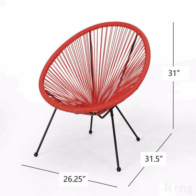 Chair (Set Of 2) - Black, Orange