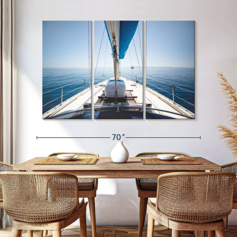Mehar View Aboard A Yacht, 42" H x 65" W