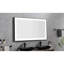 Grand miroir de brouillard pour salle de bain à DEL de 96 po x 36 po à fixation murale noir avec lumières à intensité variable option 96 po x 36 po, montage en 3 couleurs (installation polyvalente)