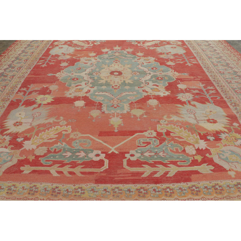 Antique One-of-a-Kind 13'7X15'1 Hand Knotted Area Rug