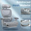 Ergonomic Mesh Office Chair W/ Adjustable Headrest, 3D Armrests, Lumbar Support, 130° Tilt Footrest-549655323