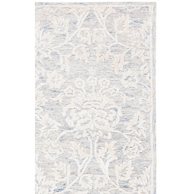 Tapis ivoire touffeté à la main Miguel Damask