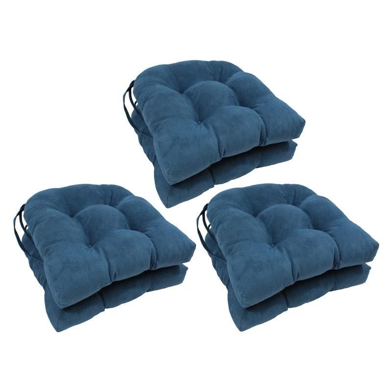 Outdoor 3.5'' Dining Chair Seat Cushion, Indigo