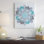 « petunia mandala », impression sur toile tendue