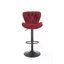 Ensemble de 2 tabourets de bar avec repose-pieds et base en poudre