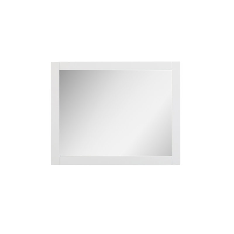 Miroir de salle de bain Kozeroff, Blanc, 28,3 po x 35,4 po