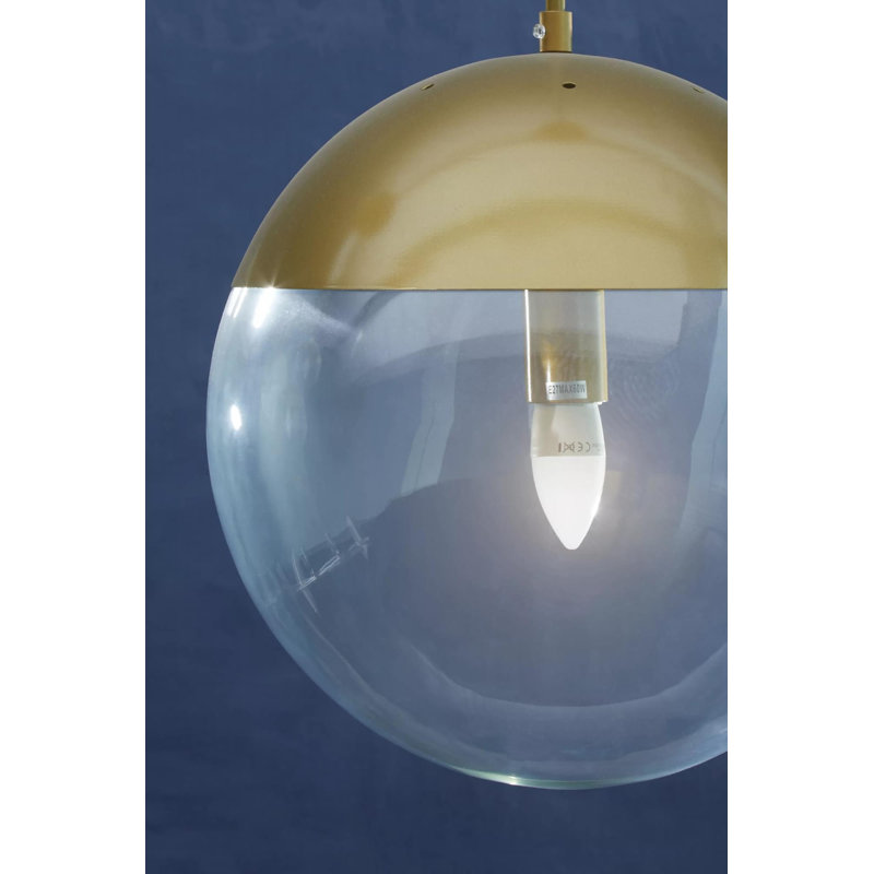 Wilibald 1 - Light Gold Sphere Pendant
