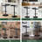Juddson Adjustable Swivel Bar Stools Set of 2, Modern PU Leather Backless Counter Height Stools with Footrest & Gas Lift  for Kitchen Island, Home Bar-663448003-574354624