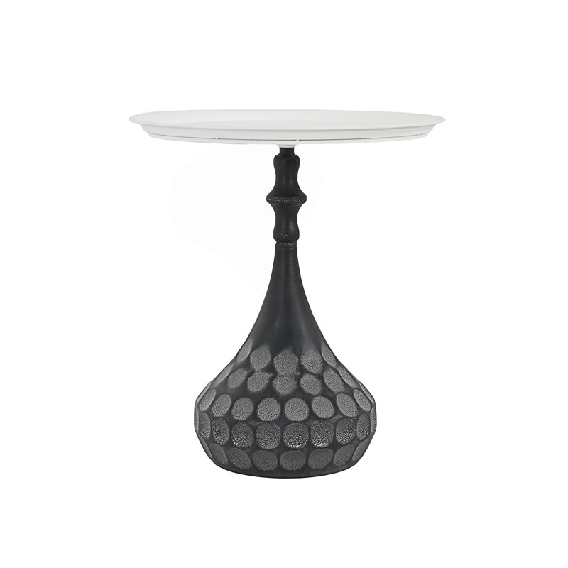 Accent Metal Coffee Table, Pedestal Table