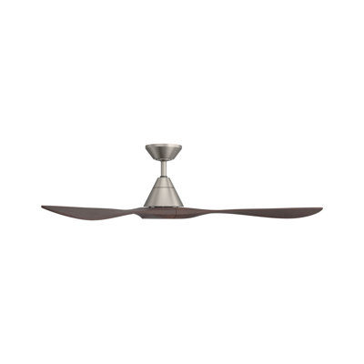 Ventilateur de plafond intelligent à 3 pales en bois naturel Carve avec télécommande incluse