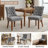 Berenis Tufted Linen Upholstered Elegant Dinning Chair-551275075-571557672