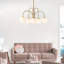 Bradrick 6 - Light Modern White Glass Globe Chandelier