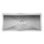 Drain de plancher en acier inoxydable 24 po x 54 po, calibre 14 avec grille de style métro et panier de vidange amovible, homologué NSF (km-ftg-2454)