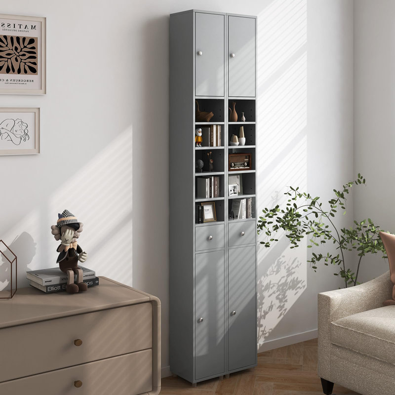 Graisen Freestanding Bathroom Cabinet, Grey