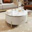 Table basse moderne avec 2 grands tiroirs de rangement Modern (31,5 po)