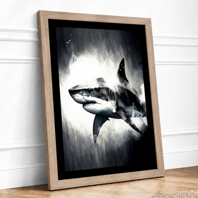 Storm Shark Modern 1 Piece Single Picture Frame Wall Art