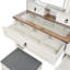 Bureau de coiffeuse avec miroir coulissant et lumières-1151317943