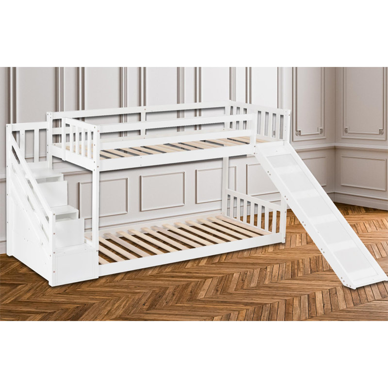 Kjellfrid Drawers Bed, White