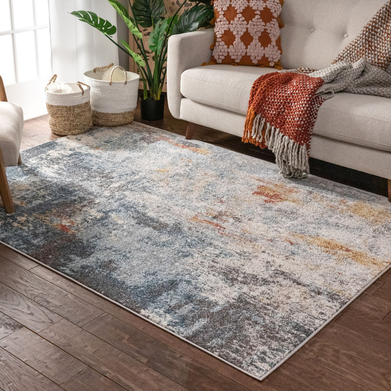 Sydney Abstract Synthetic Area Rug, Rectangle 160 x 220cm