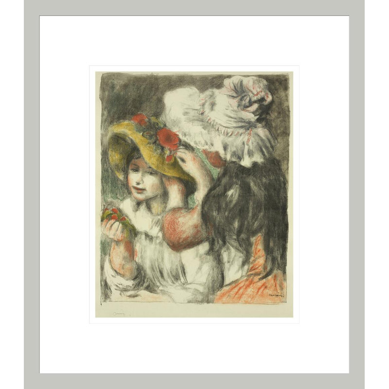 Le chapeau épinglé par Pierre-Auguste Renoir, 15,7 po H x 13,75 po L
