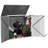 5 ft. W x 3 ft. D Metal Horizontal Garbage Shed