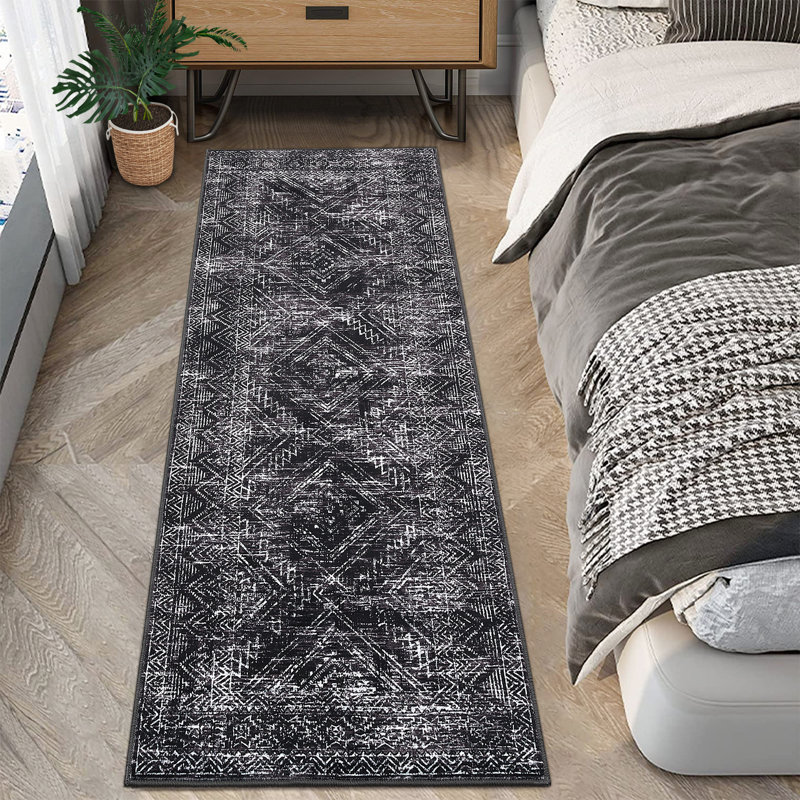 Tapis lavable à la machine Modern, Tapis de couloir 2 pi x 6 pi