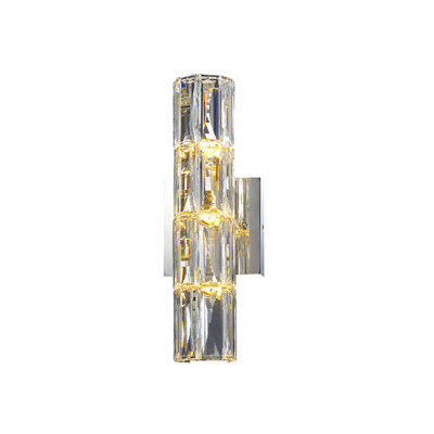 Basug 3-Light Transitional Crystal Wall Sconce