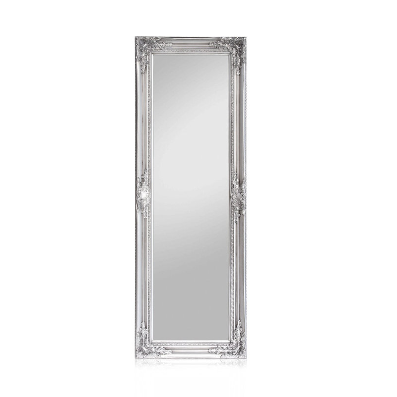Solid Wood Rectangle Floor Mirror