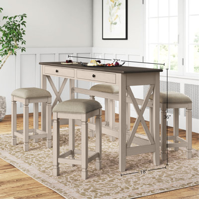Console avec 4 tabourets