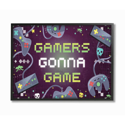 Impression de jeu vidéo « gamers gonna to Game Fun Kids » par Arrolynn Weiderhold-impression d’art graphique