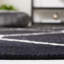 Tapis gris / noir en laine et coton tissé à la main Rodgers-1697175962