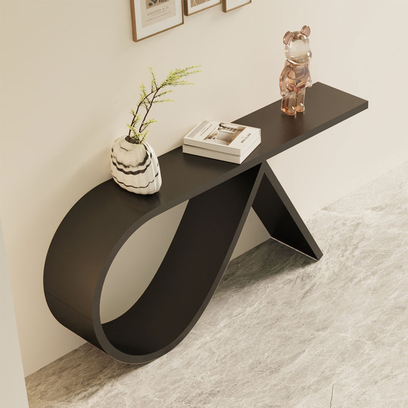 Console Modern Minimalist Art Design, H 29,53 po x l 55,12 po x P 11,81 po, Noir
