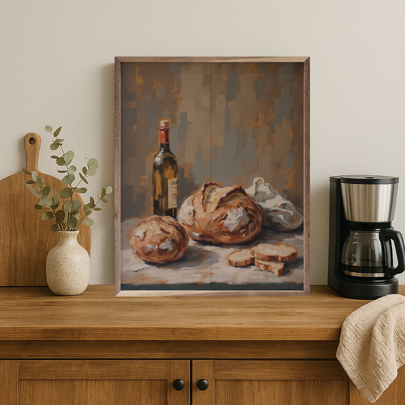 Levain sur le comptoir, H 10 po x l 8 po