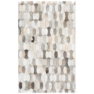 Belday Machine Woven Cowhide Area Rug
