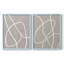 ABSTRACT Series DLxxxxi - Impression encadrée de qualité supérieure - prête à être accrochée - aucun clou requis - aucun clou requis-609393529-609393531