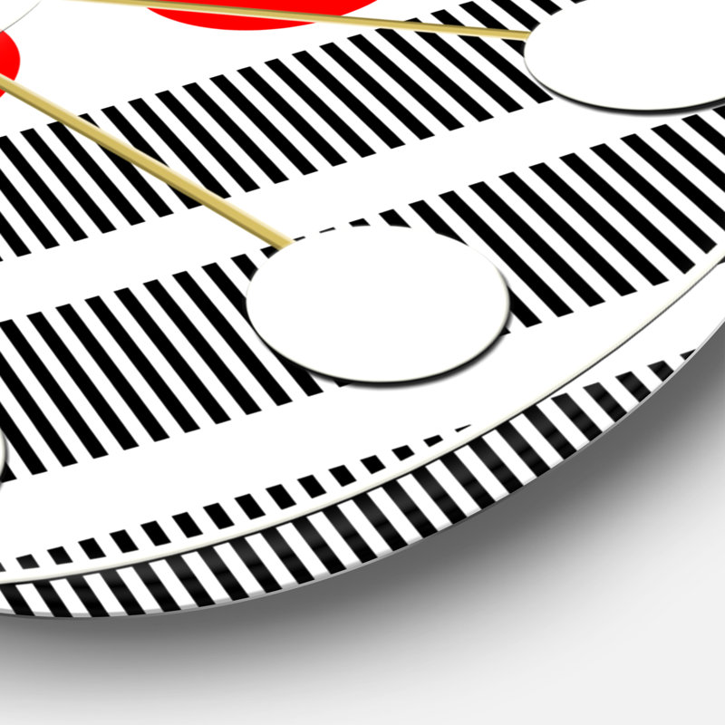 Horloge murale rétro Mid-Century, Grand