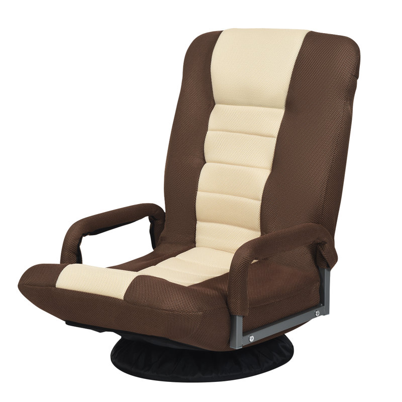 55cm Wide Swivel Ergonomic Recliner, Brown