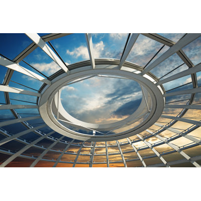 Roof Of Futuristic Dome by ClaudioVentrella - Wrapped Canvas Print