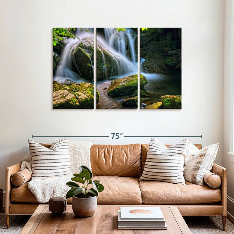 Alvord Rocks Under The Waterfall, 36" H x 57" W