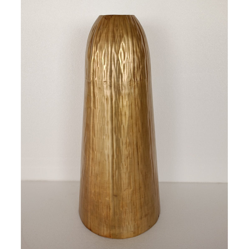 Chriselda Metal Table Vase, 8.66"