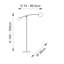 Corso 140 H cm Arched Floor Lamp