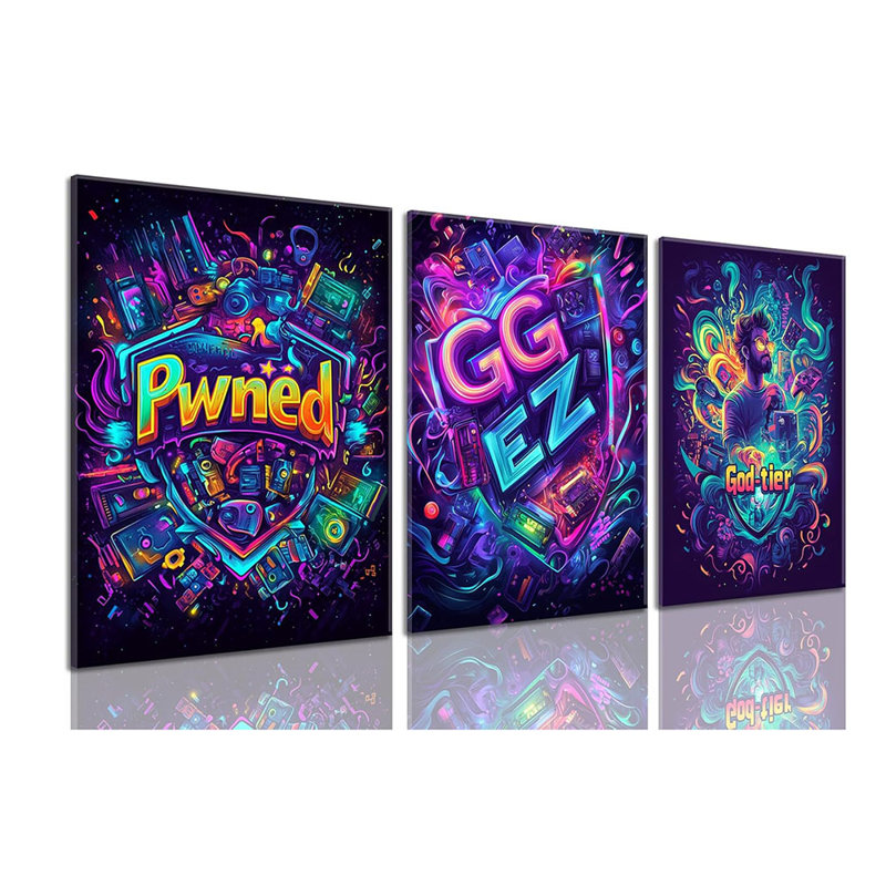 Framed Wall Art on Canvas, 30cm H x 40cm W