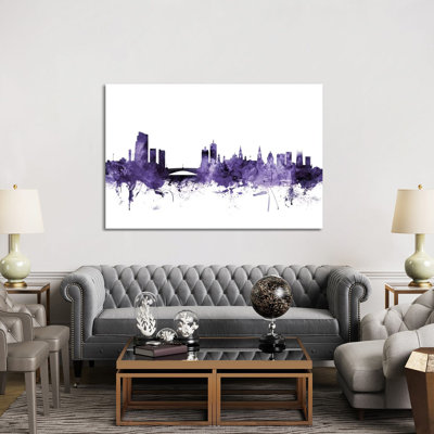 Leeds, England Skyline by Michael Tompsett - Wrapped Canvas Gallery-Wrapped Canvas Giclée
