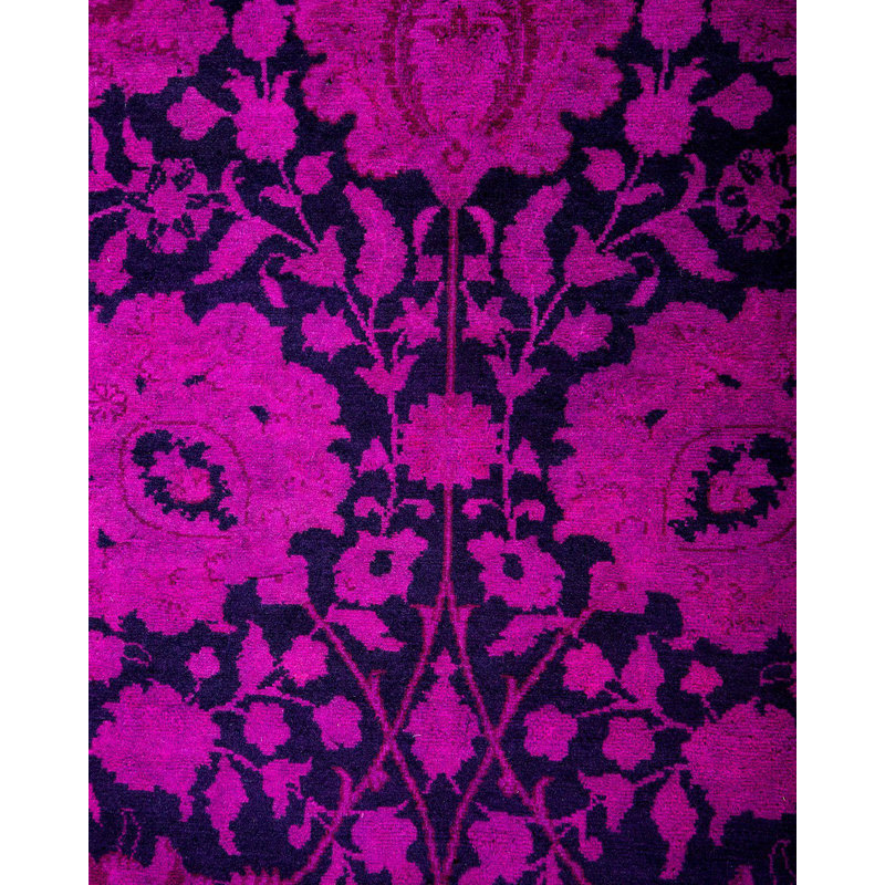 Tapis mauve unique 9 pi 2 po x 6 pi 2 po Crossett