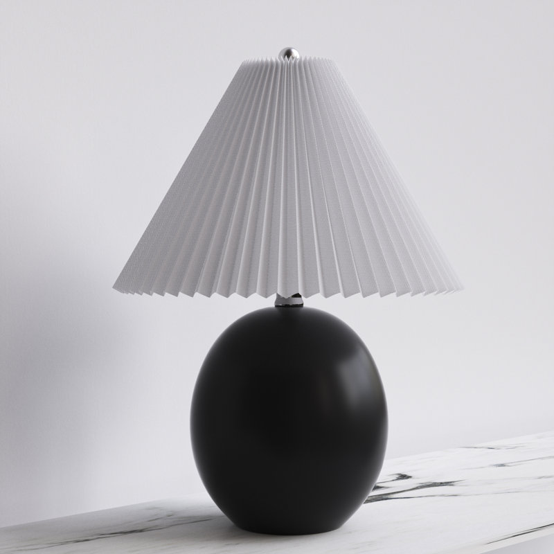 20.5'' Ceramic Table Lamp For Living Room/bedroom, Black