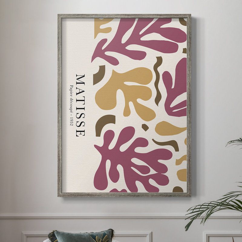 Matisse CCXLVII, reproduction encadrée - bois massif, Argent rétro, H 30 po x l 24 po