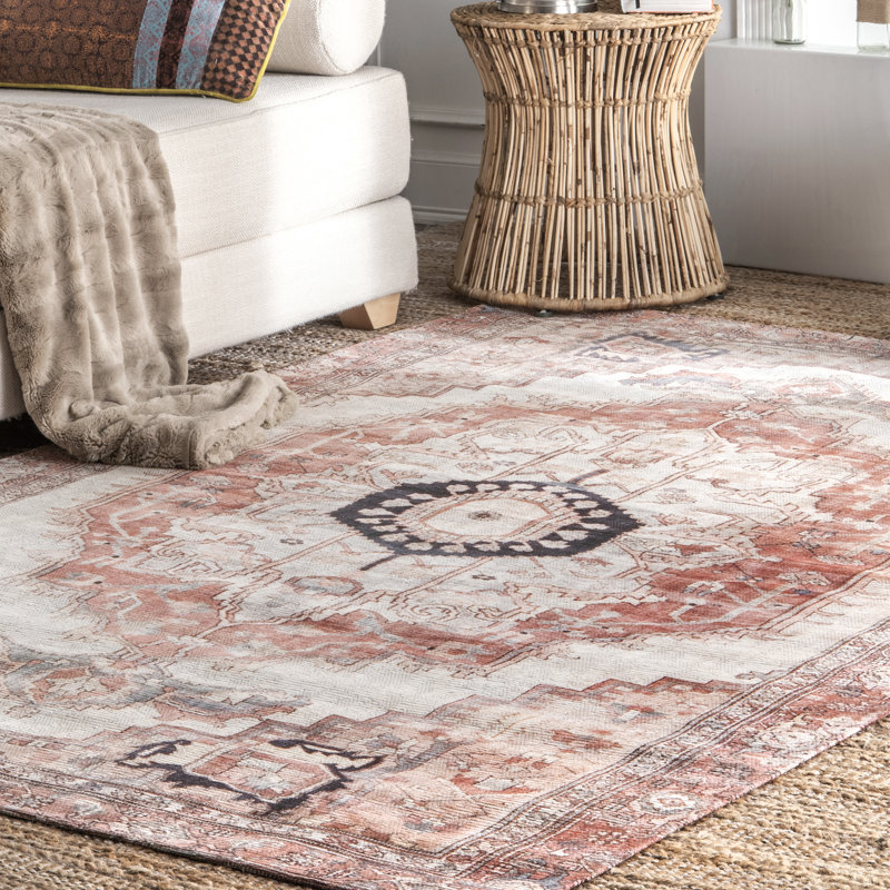 Tapis rétro SpinClean Minna, Tapis de couloir 2 pi 6 po x 8 pi