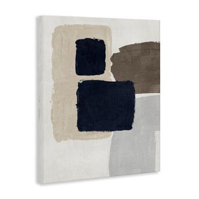 Art mural en toile flottant bleu marine par Nina Blue