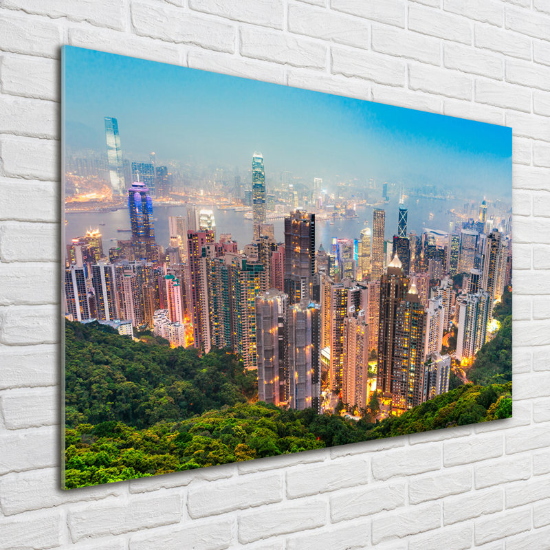 Hong Kong - No Frame Print on Glass