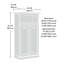 Armoire de rangement, finition brune